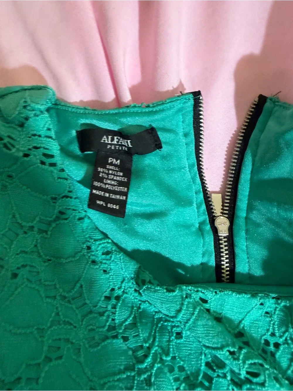 Alfani Teal Lace Two-Piece Set